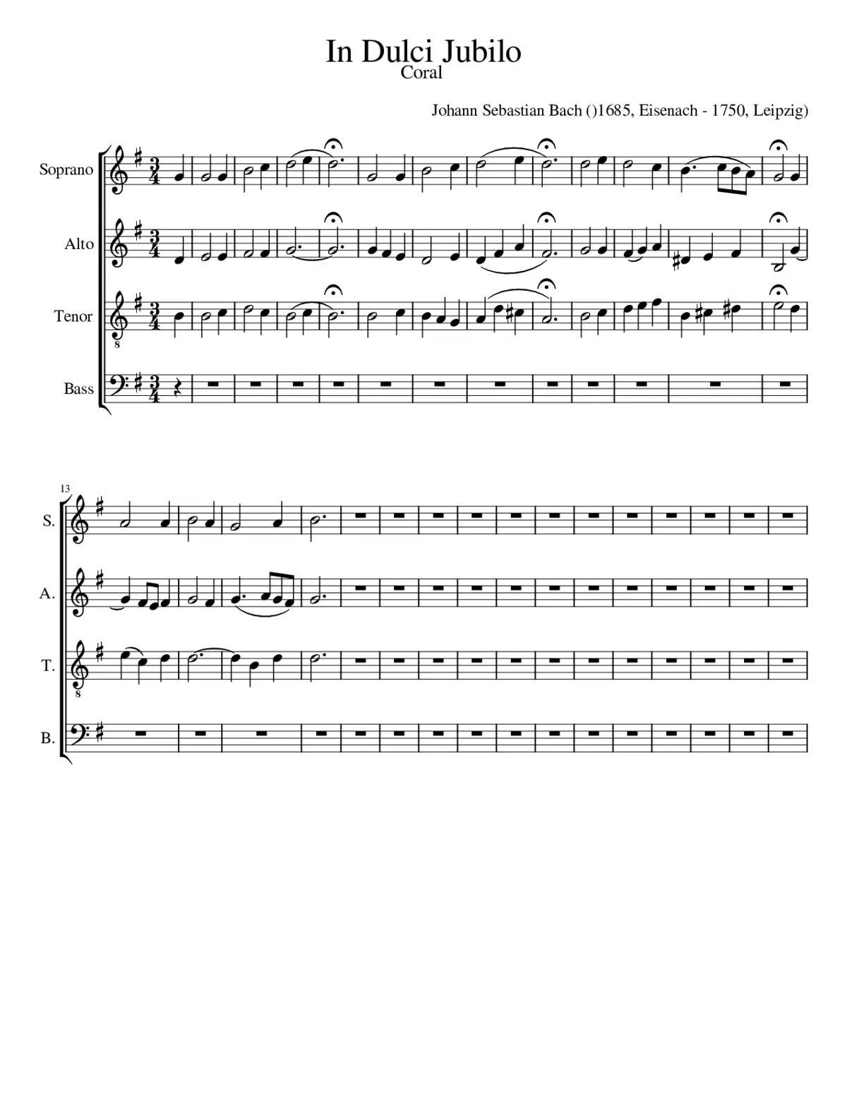 In Dulci Jubilo - Page 1