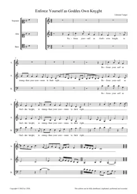 Enforce yourself as God's own knight