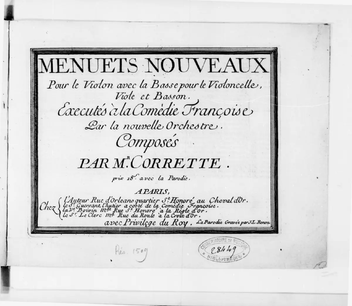 3 Menuets nouveaux - Page 1