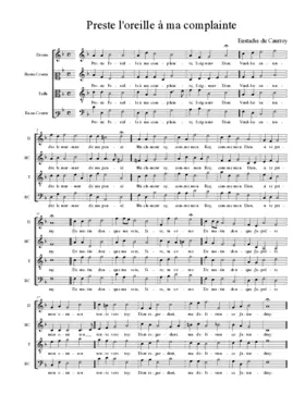 Preste l'oreille à ma complainte