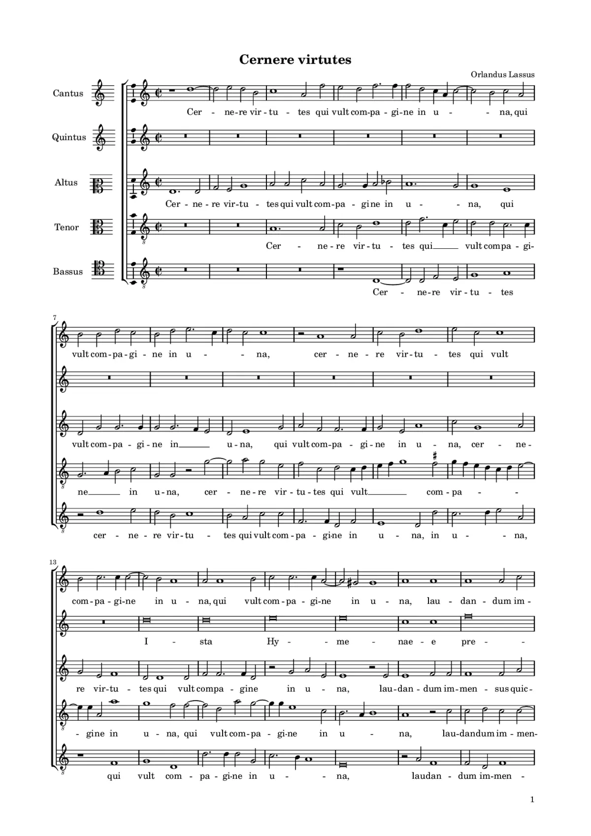 Cernere virtutes - Page 1