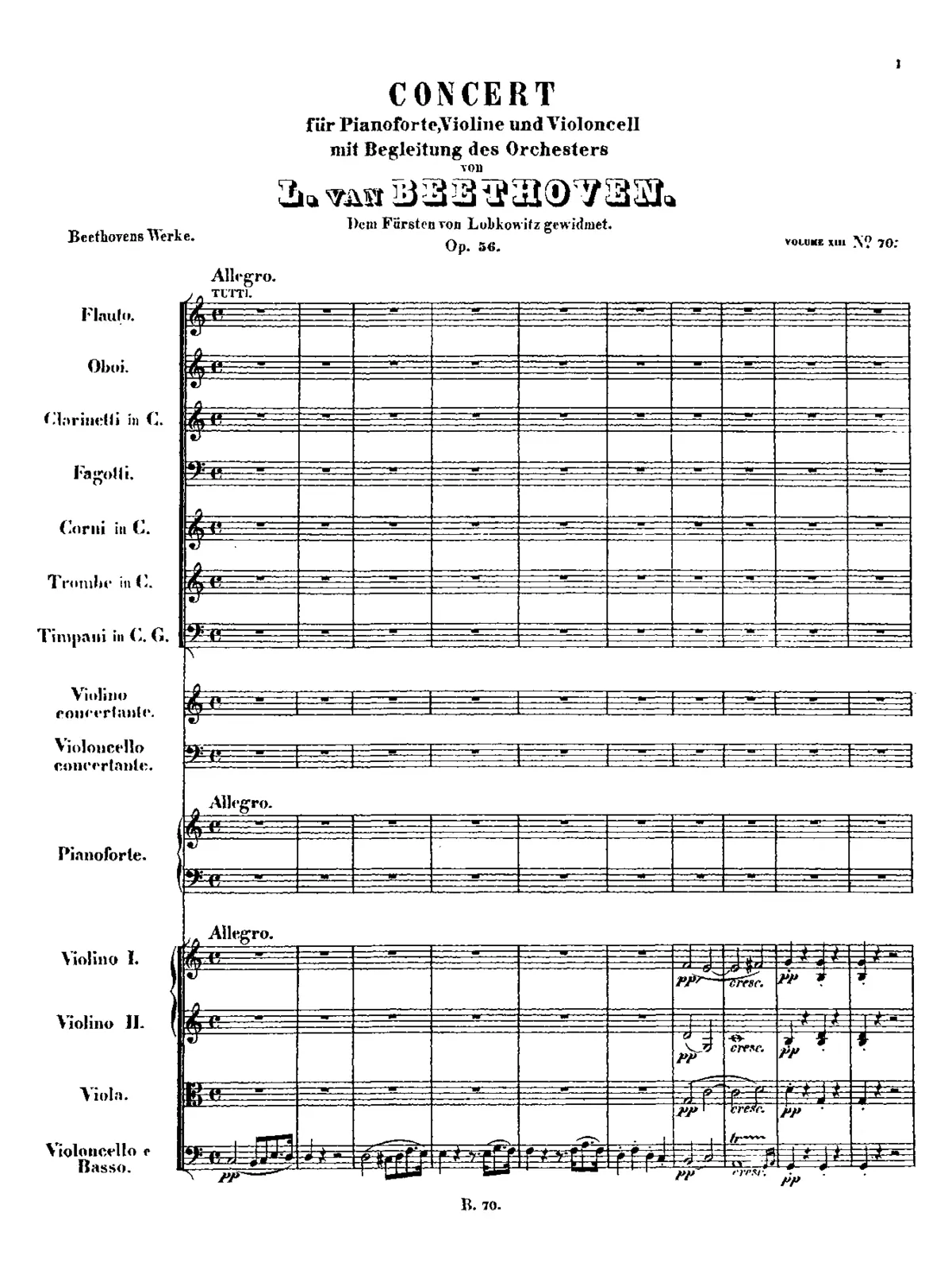 Concerto for Violin, Cello and Piano - Page 1