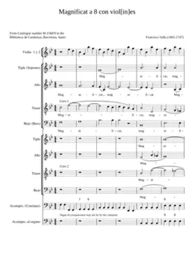 Magnificat a 8 con violines