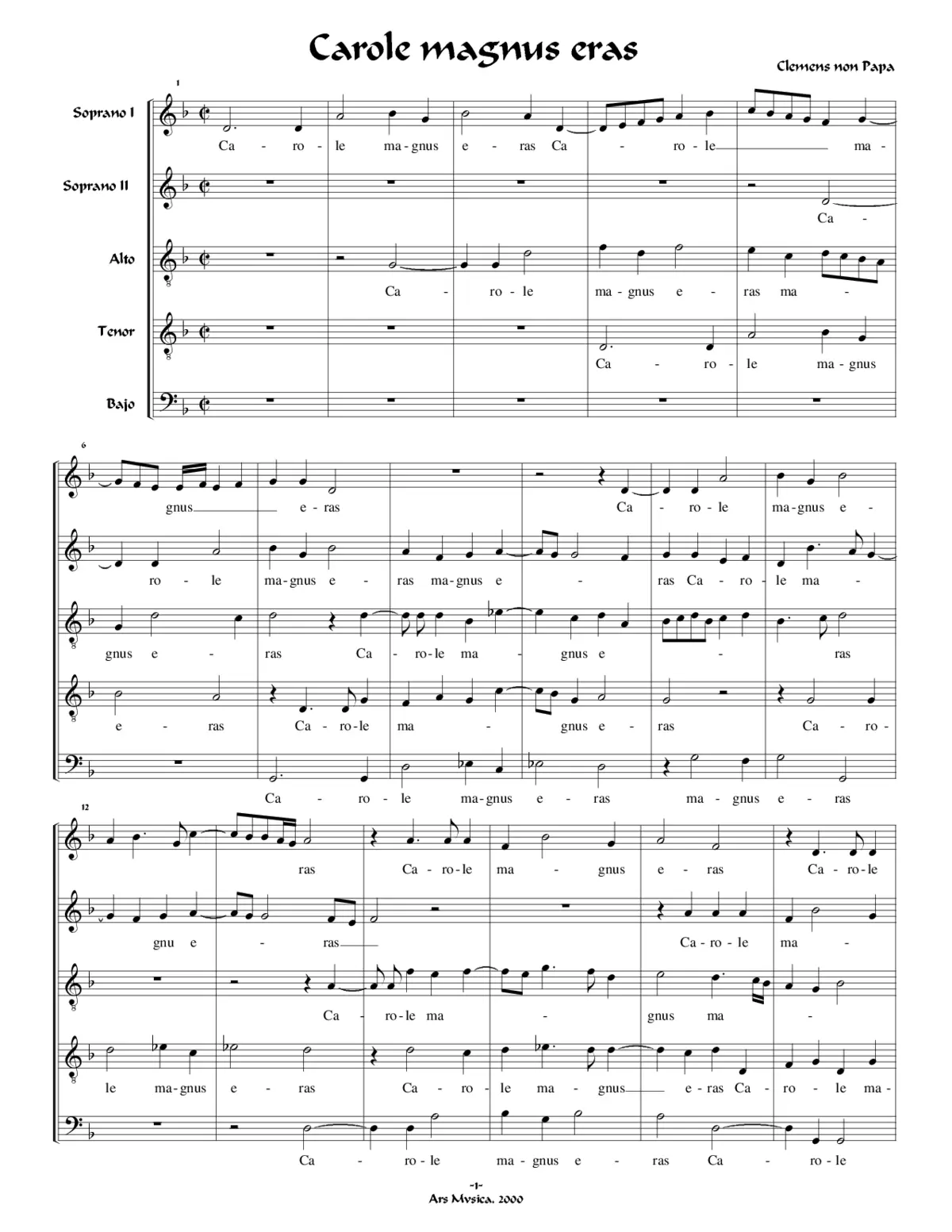 Carole magnus eras - Page 1