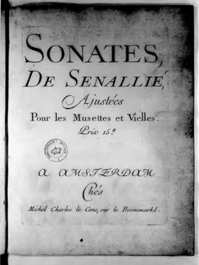 16 Sonatas arranged for Musette or Vielle