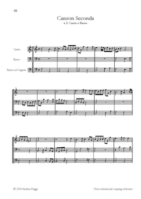 Canzon à canto e basso