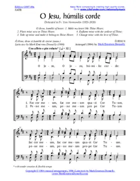 O Jesu, humilis Corde