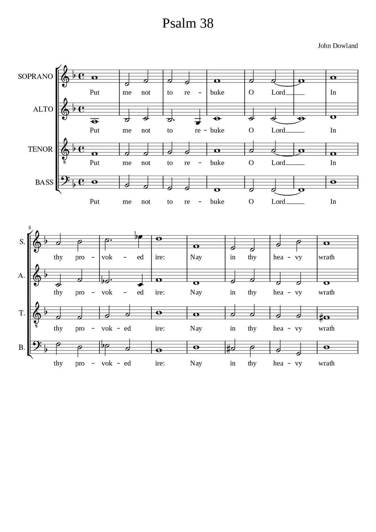 Put me not to rebuke O Lord - Page 1