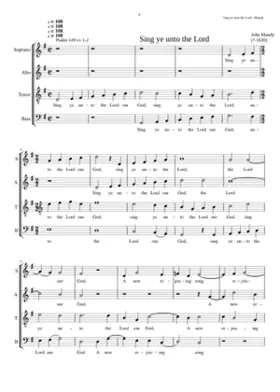 Sing ye unto the Lord our God