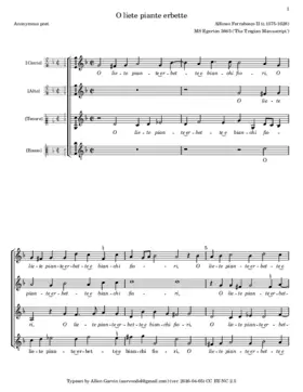 O liete piante erbette