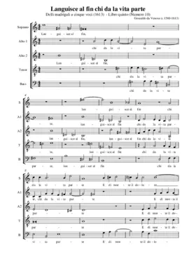 Languisce al fin chi da la vita parte