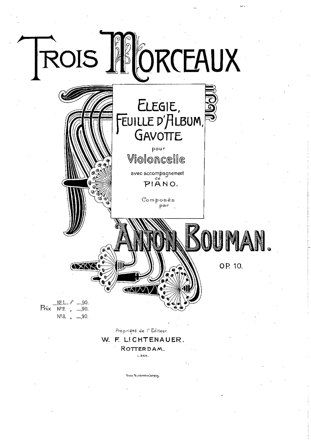 Trois morceaux - Page 1