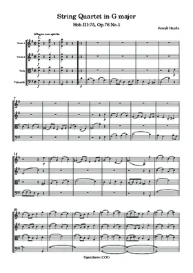 String Quartet in G major, Hob.III:75, Op.76 No.1
