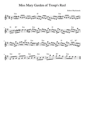 Miss Mary Garden of Troup's Reel