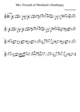 Mrs. Forsyth of Mortlach's Strathspey