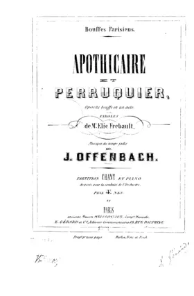 Apothicaire et perruquier