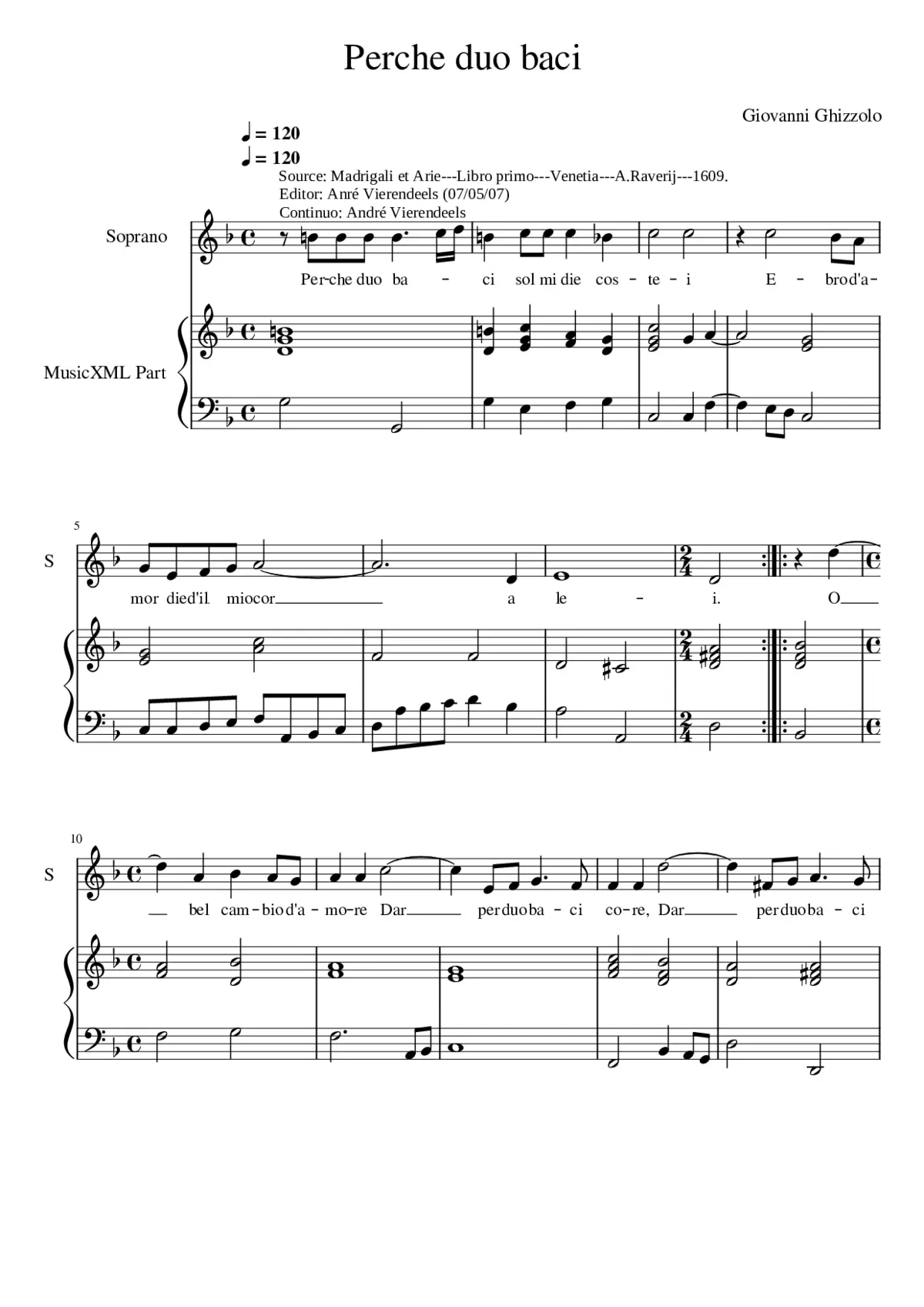 Perche duo baci - Page 1