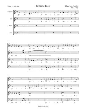 Jubilate Deo omnis terra, cantate