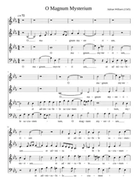 O magnum mysterium - Ave Maria