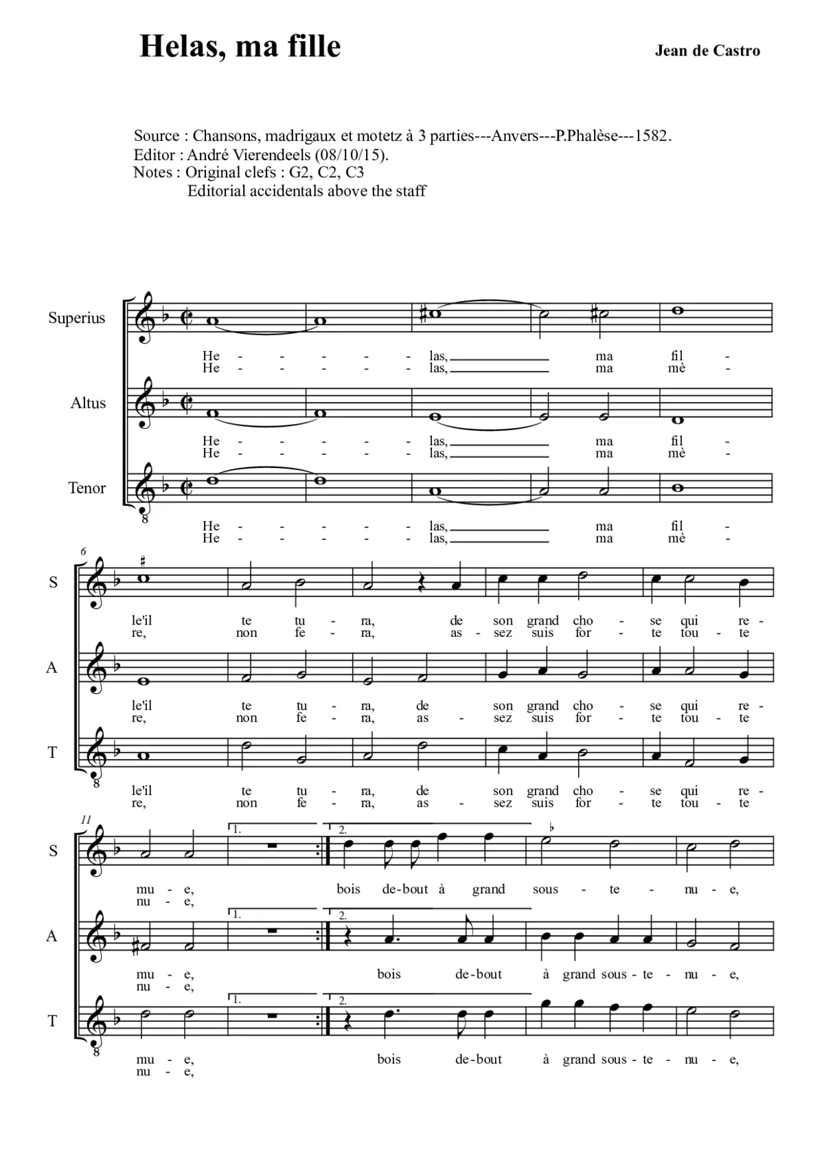 Helas ma fille - Page 1
