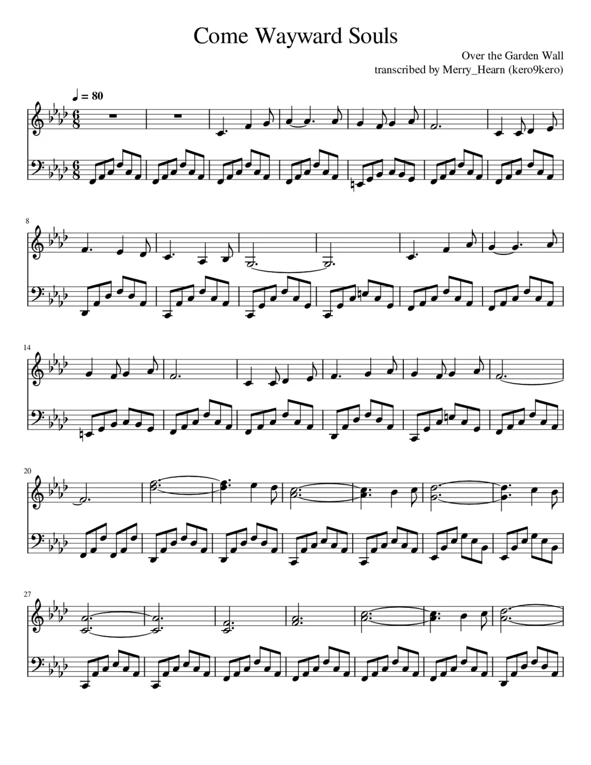 over the garden wall - come wayward souls - Page 1