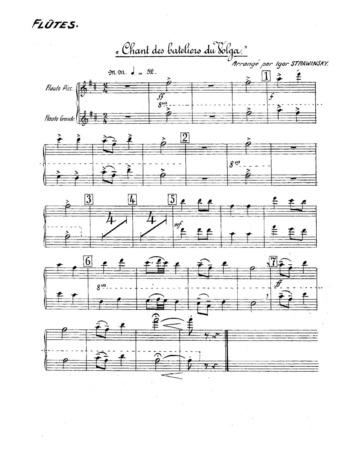 Chant des bateliers du Volga - Page 1