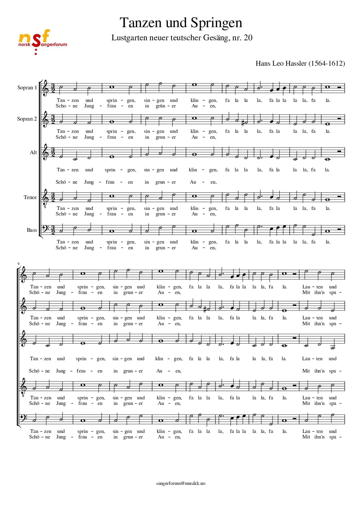 Tanzen und Springen - Page 1