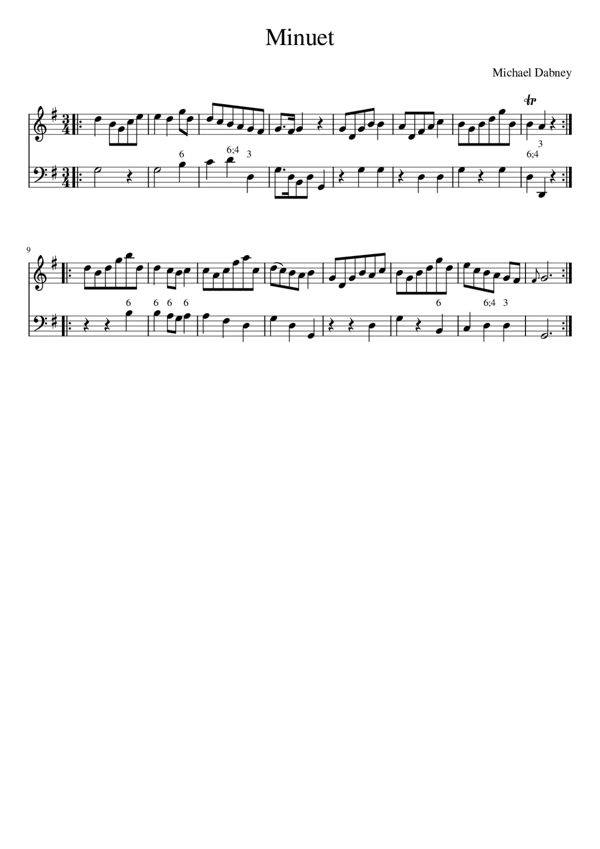 Minuet - Page 1