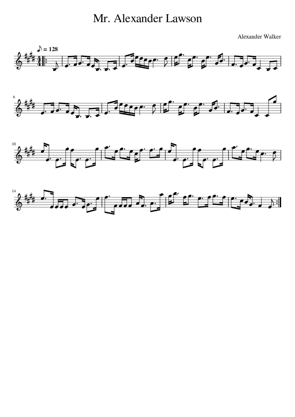 Mr. Alexander Lawson - Page 1