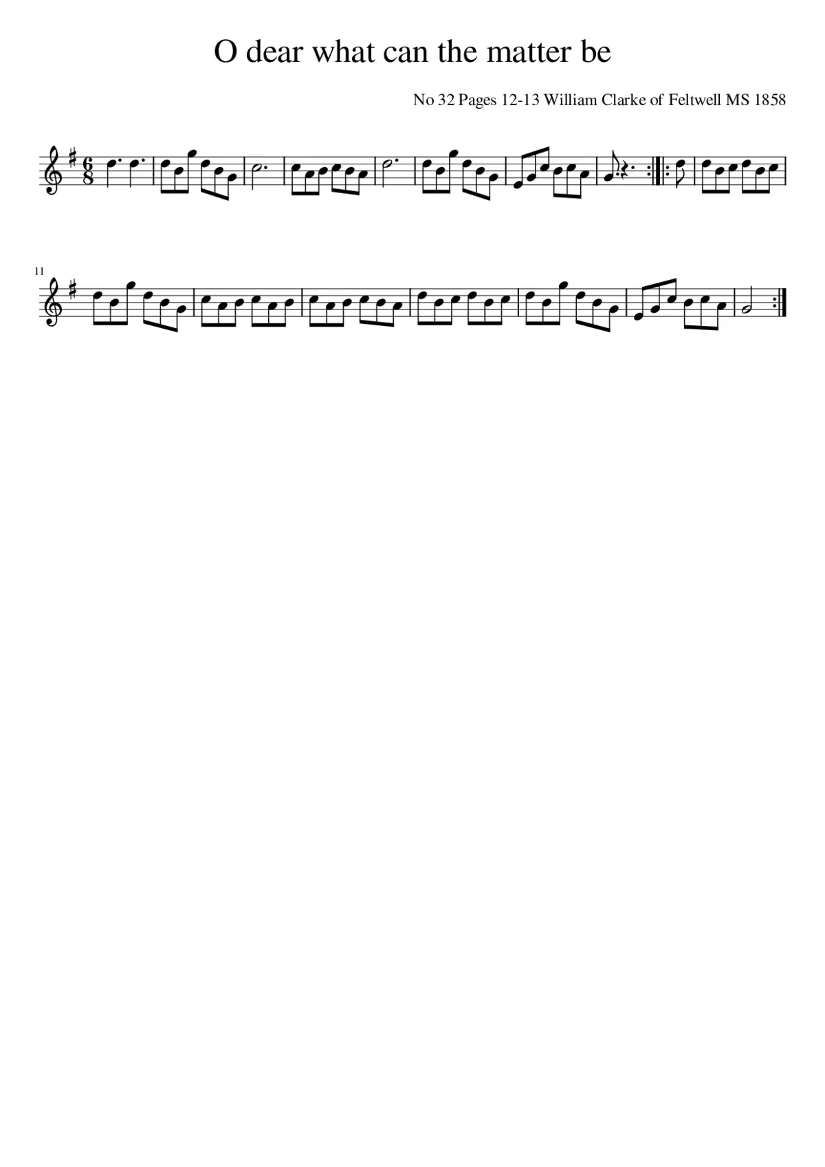 oh dear what can the matter be - Page 1