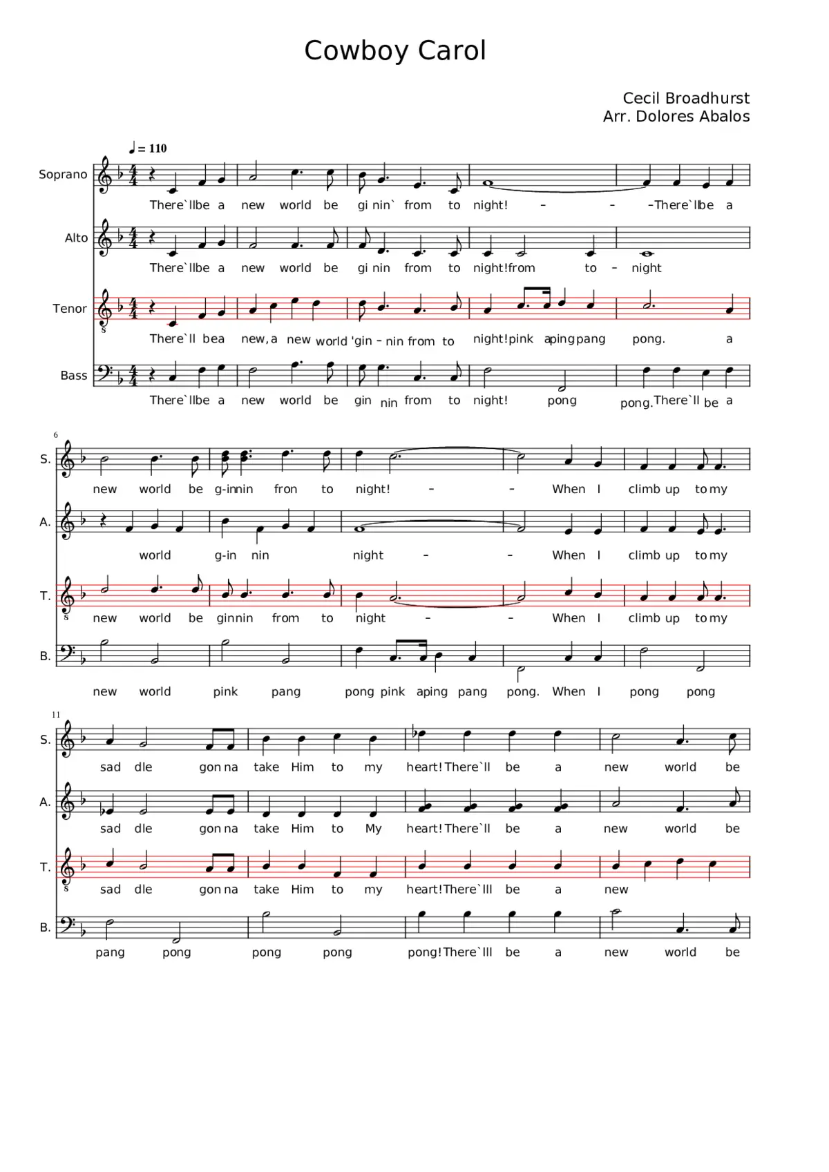 Cowboy Carol - Page 1