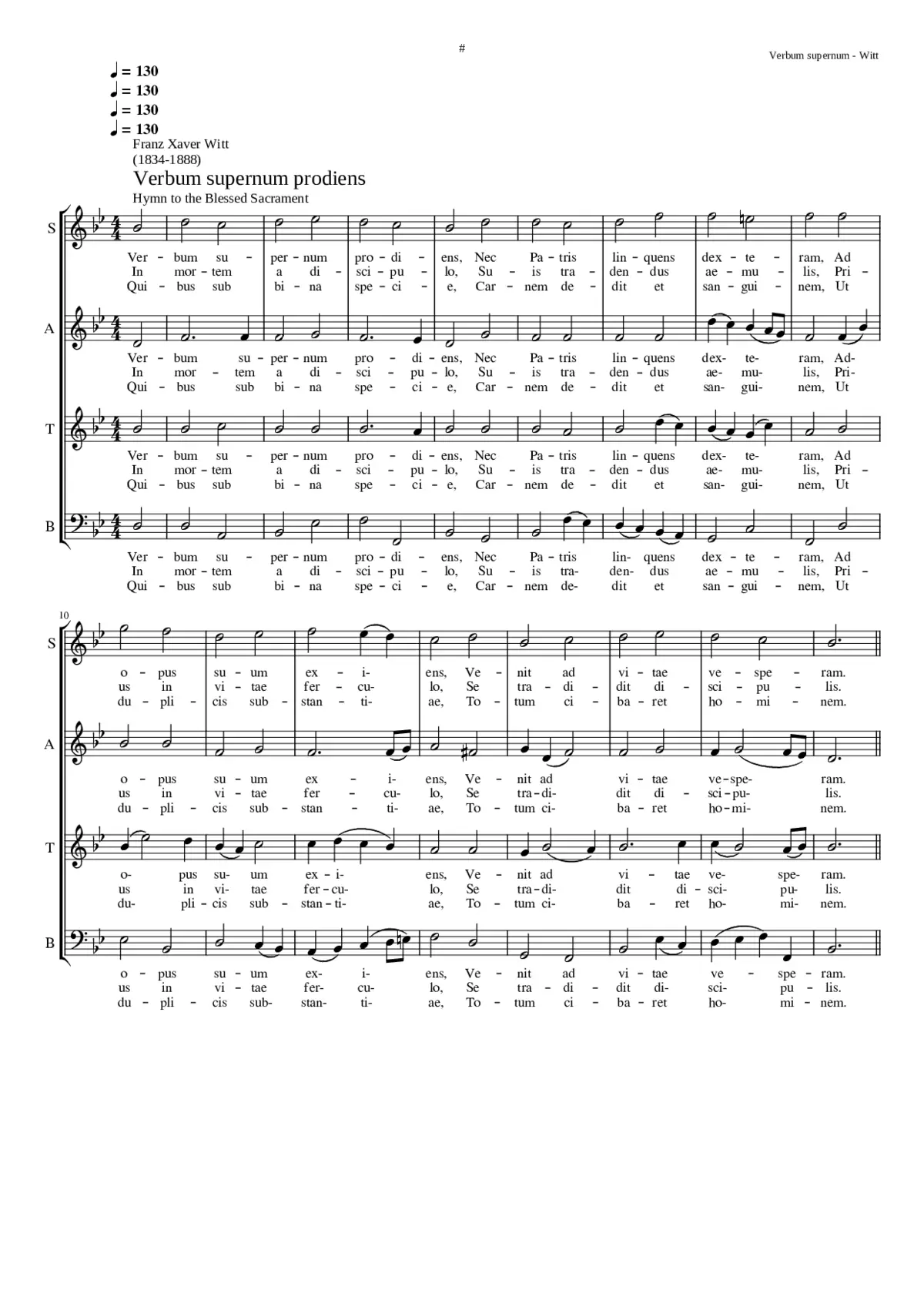 Verbum supernum prodiens - Page 1