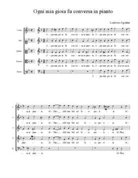 Ogni mia gioia fu conversa in pianto