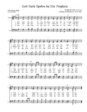 God hath spoken by His prophets