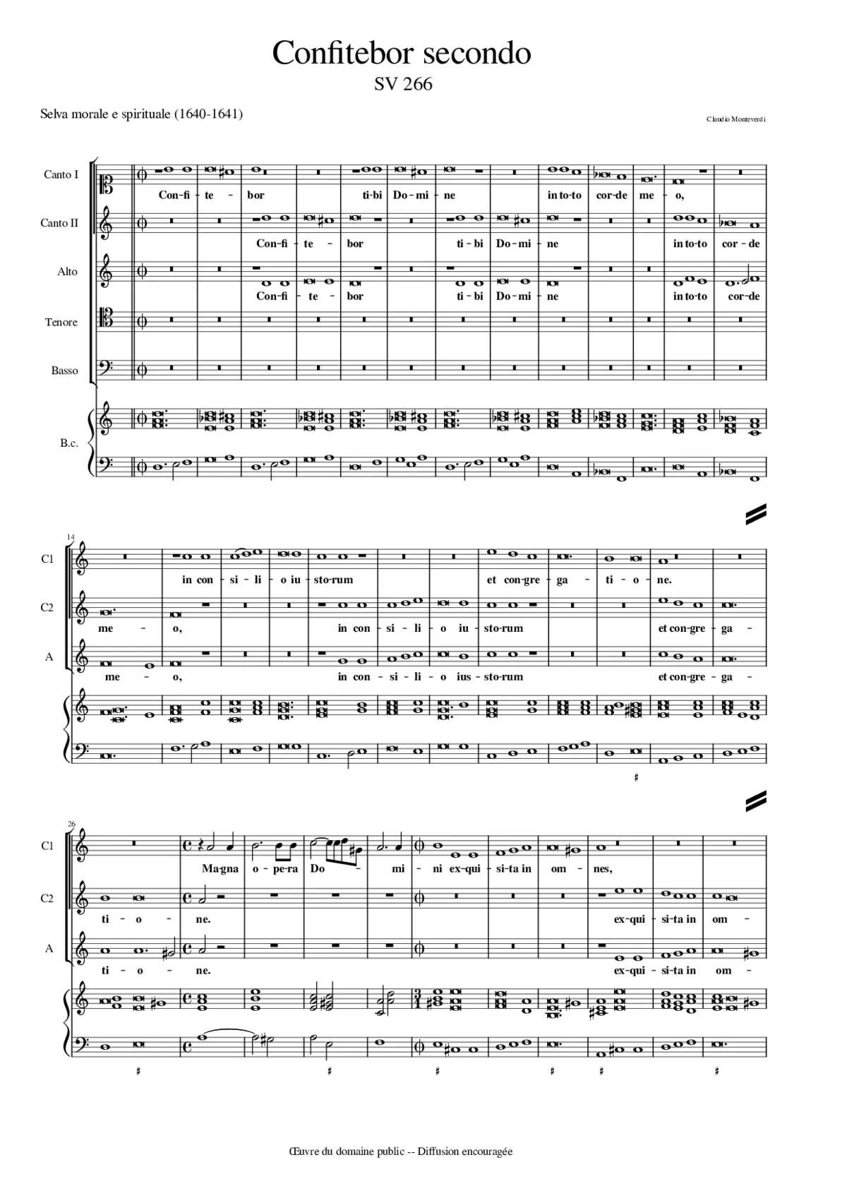 Confitebor tibi domine - Page 1