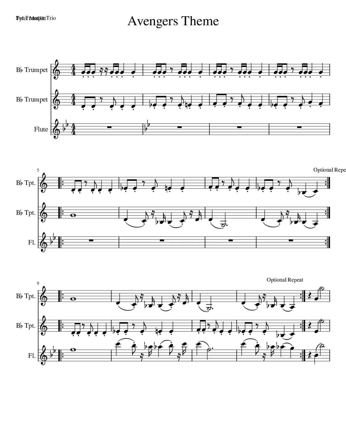 The Avengers Main Theme - Page 1