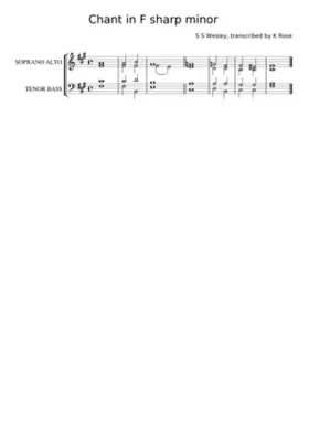 Chant in F sharp minor