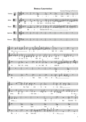 Beatus Laurentius 5vv