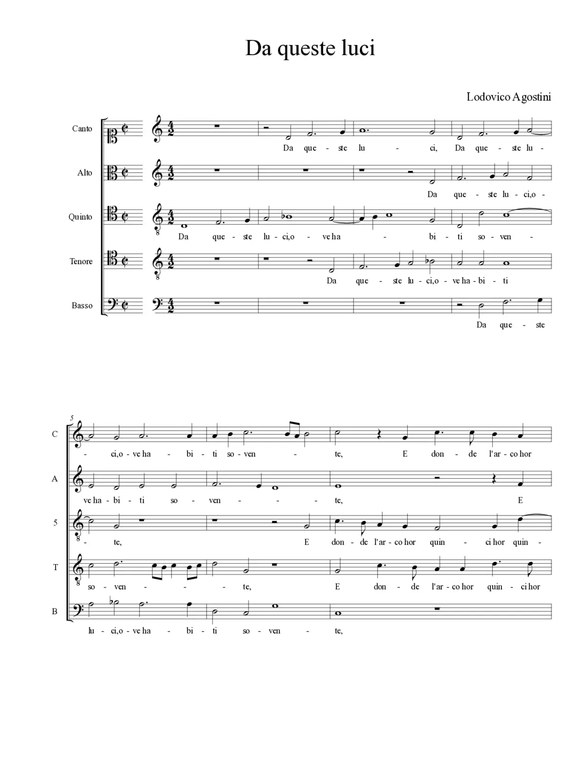 Da queste luci - Page 1