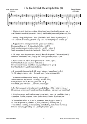 The foe behind, the deep before (I)