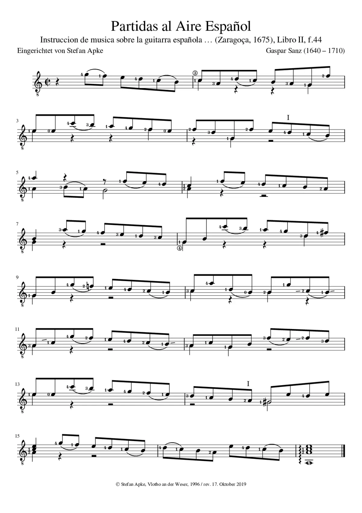 Partidas al Aire español - Page 1