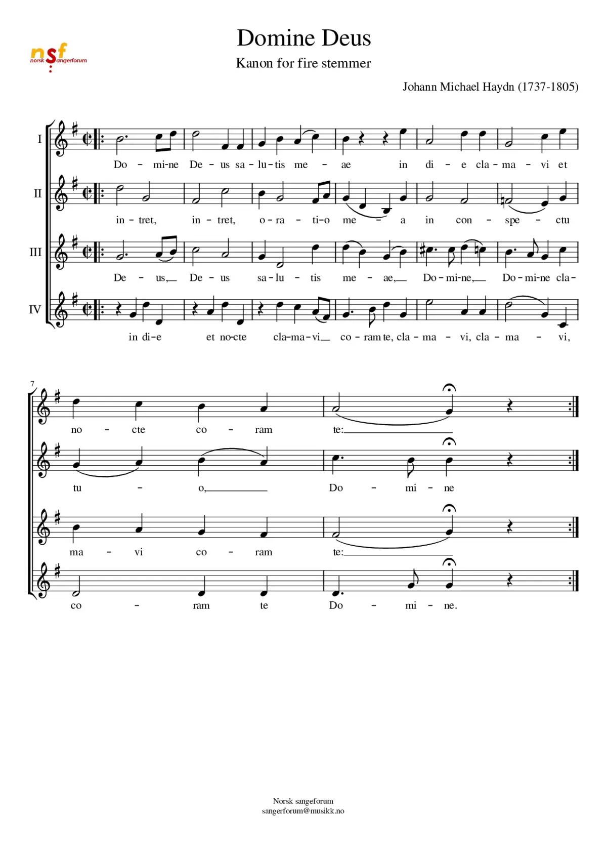 Domine Deus - Page 1