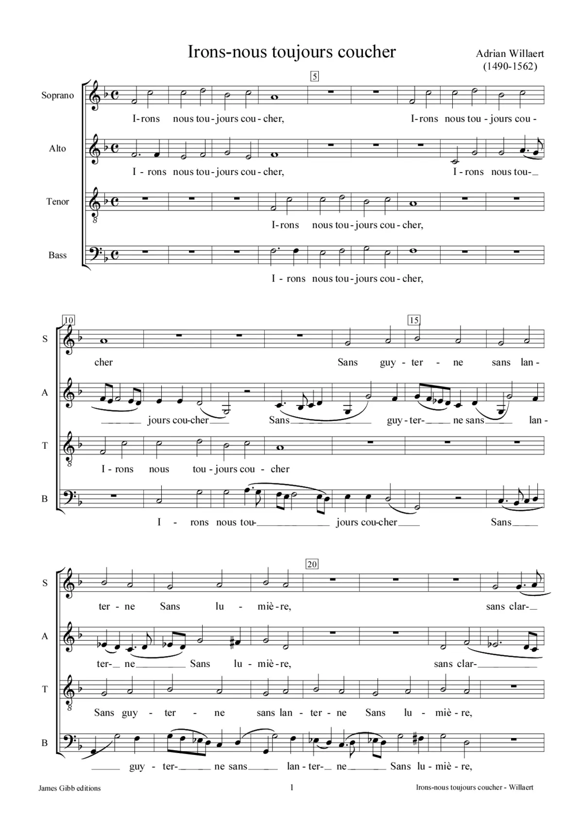 Irons-nous toujours coucher - Page 1