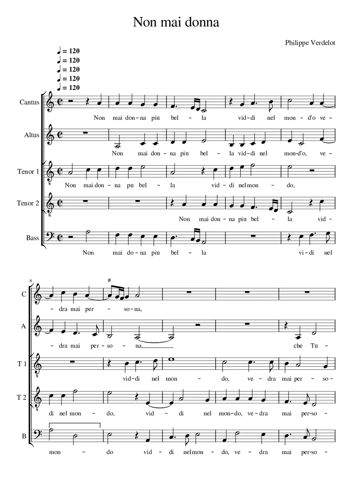 Non mai donna - Page 1