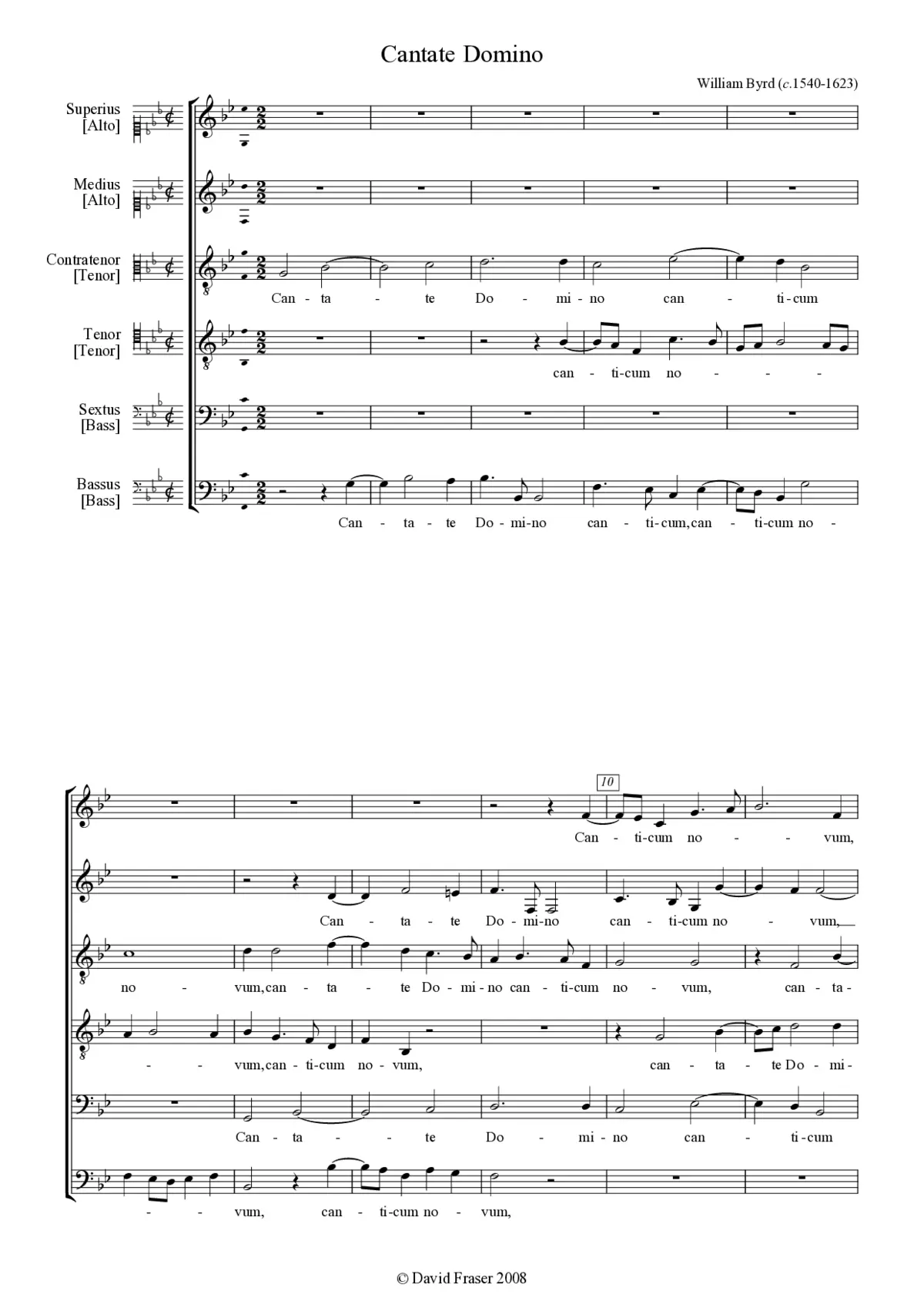 Cantate Domino - Page 1