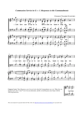 Communion Service in G