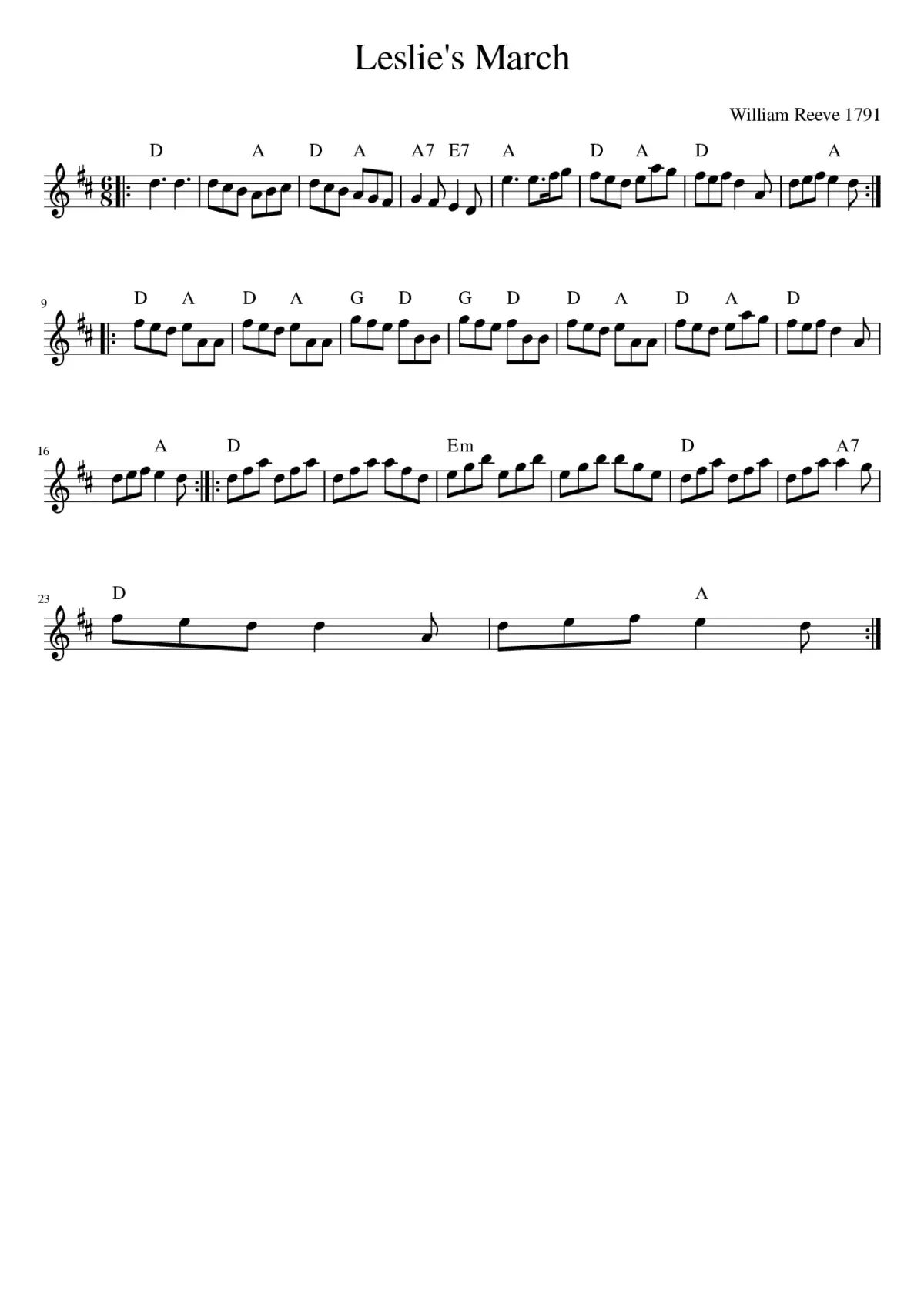 Leslie's March - Page 1