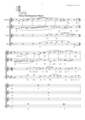 Alma Redemptoris Mater I a 4 one of 3 settings