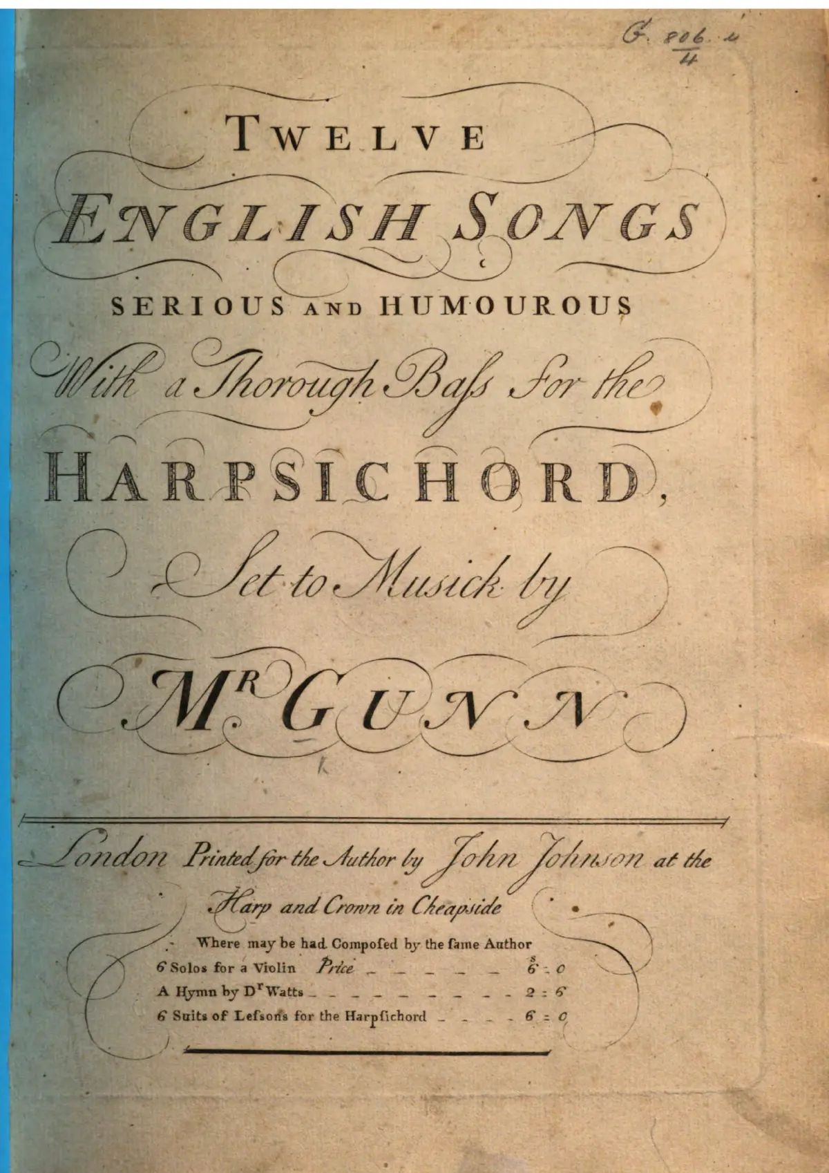 12 English Songs Serious and Humourous - Page 1