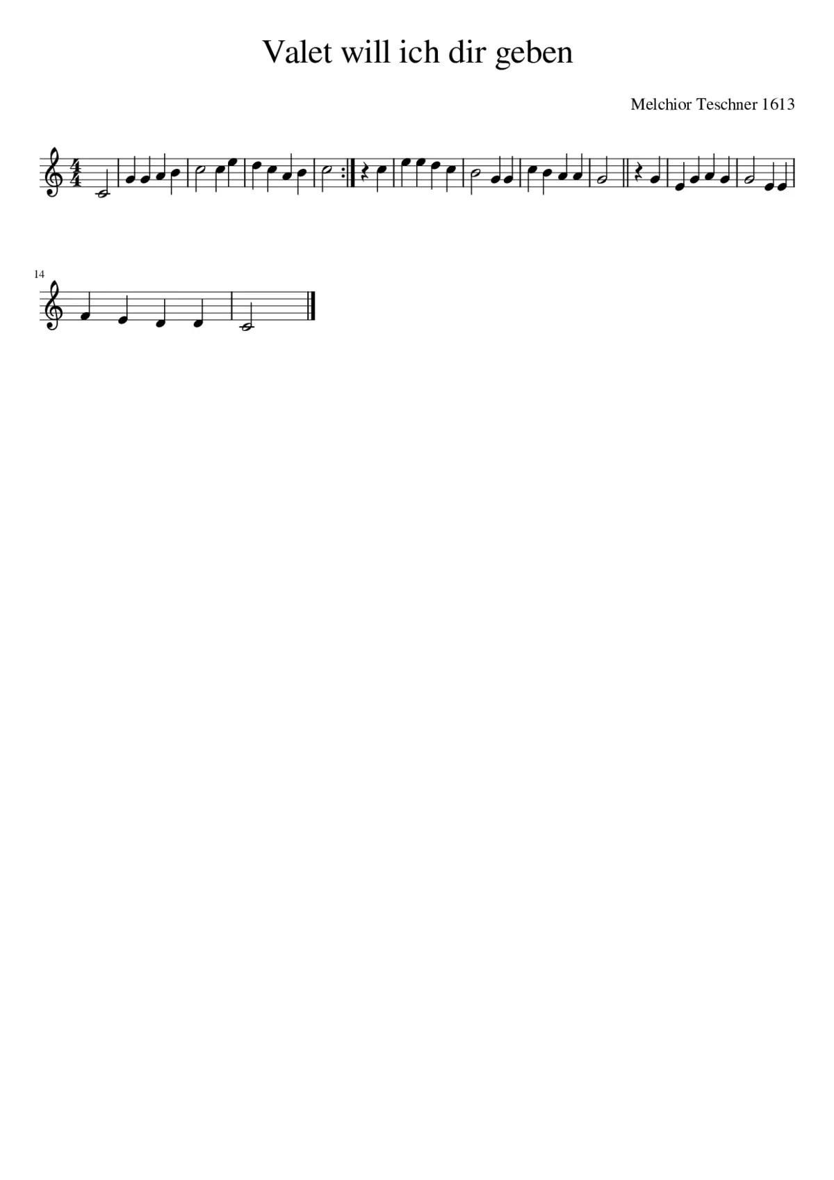 Valet will ich dir geben - Page 1